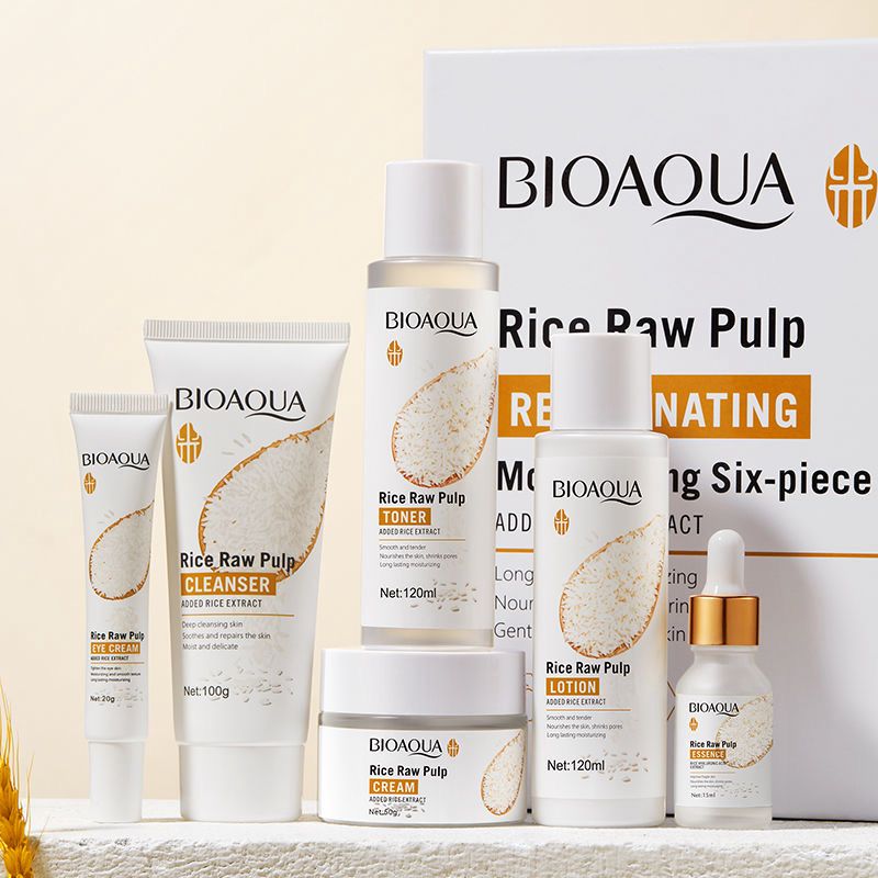 BIOAQUA 6-Piece Rice Skin care Set