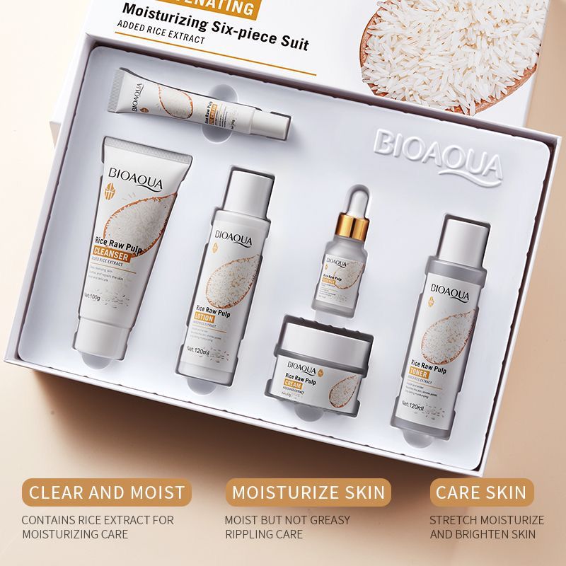 BIOAQUA 6-Piece Rice Skin care Set